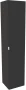 Zestaw mebli łazienkowych SANTA FE BLACK A2 (słupek wysoki SANTA FE BLACK 80-01-B-1D2S)