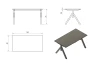 Biurko Mars Manager Desk 150x80 cm Orzech