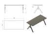 Biurko Mars Manager Desk 180x80 cm Orzech