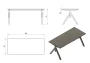 Biurko Mars Manager Desk 180x80 cm Orzech