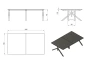 Biurko Mars Workstation IV 240x140 cm Orzech