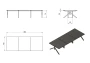 Biurko Mars Workstation VI 360x140 cm Orzech