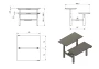Biurko Fighter Double Desk 140x140 cm Biały