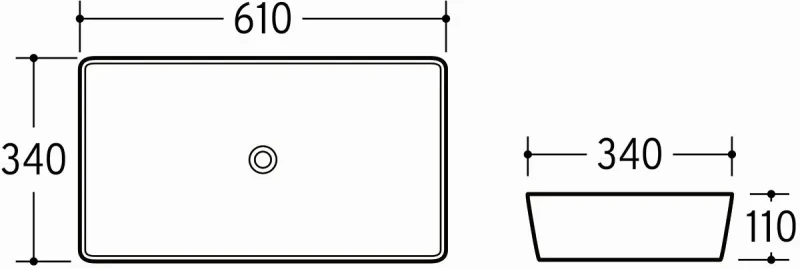 Zestaw mebli łazienkowych HAMPTON CONCRETE A5 (umywalka ceramiczna nablatowa UM-6275 SLIM 60 BLACK DP)