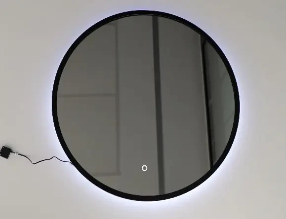 Zestaw mebli łazienkowych HAMPTON CONCRETE A4 (lustro LUNA LED 80 cm)