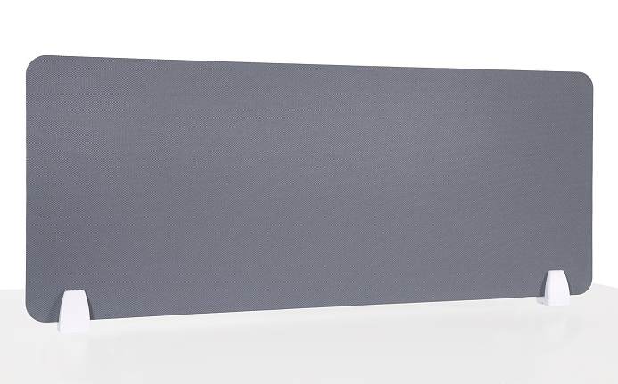 Przegroda biurkowa 100x40 cm Biały/Szary