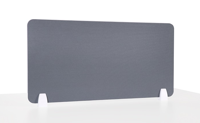 Przegroda biurkowa 80x40 cm Biały/Szary