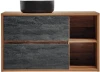 Szafka łazienkowa 100 cm HAMPTON CONCRETE z umywalką SIMPLE