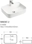 Szafka łazienkowa 100 cm HAMPTON CONCRETE (umywalka ceramiczna nablatowa UM-6289 MAGIC 50 DP)