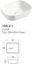 Szafka łazienkowa 100 cm HAMPTON CONCRETE (umywalka ceramiczna nablatowa UM-6254 SMILE 50 DP)