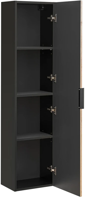 Zestaw mebli łazienkowych XILO A6 (słupek wysoki XILO BLACK WOTAN 80-01-D-1D)