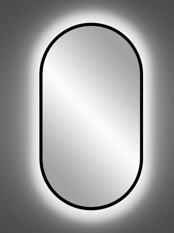 Zestaw mebli łazienkowych XILO A5 (lustro LED CZARNE APOLLO 900/500)