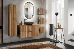 Zestaw mebli łazienkowych XILO A3 z szafką pod umywalkę 100 cm - 8 elementów