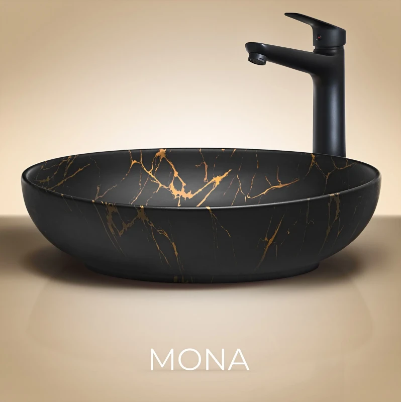 Zestaw mebli łazienkowych XILO A3 (umywalka ceramiczna nablatowa UN-MONA-MB12)