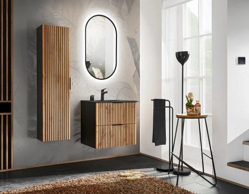 Zestaw mebli łazienkowych XILO A1 z szafką pod umywalkę 60 cm - 5 elementów