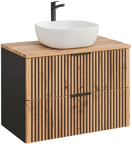 Zestaw mebli łazienkowych XILO szafka 80 cm z umywalką SMILE i blatem 80 cm