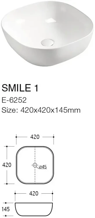 Szafka łazienkowa 80 cm XILO (umywalka ceramiczna nablatowa UM-6252 SMILE 40 DP)