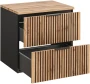 Szafka łazienkowa 80 cm XILO (szafka pod umywalkę XILO BLACK WOTAN 82-80-D-2S)