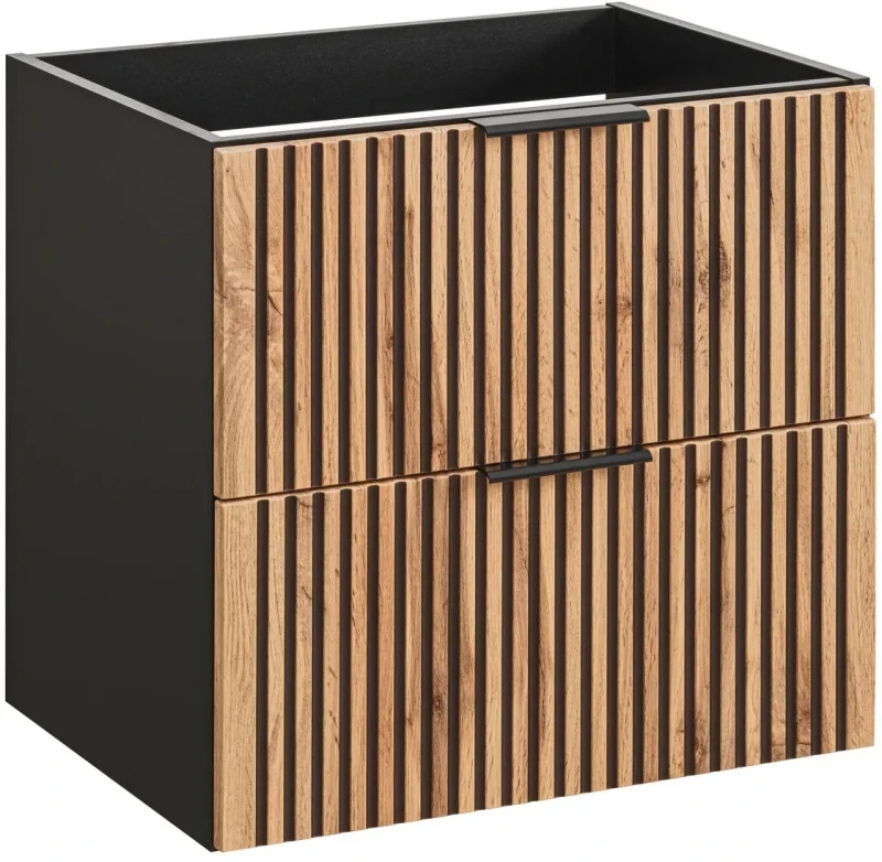 Szafka łazienkowa 80 cm XILO (szafka pod umywalkę XILO BLACK WOTAN 82-80-D-2S)