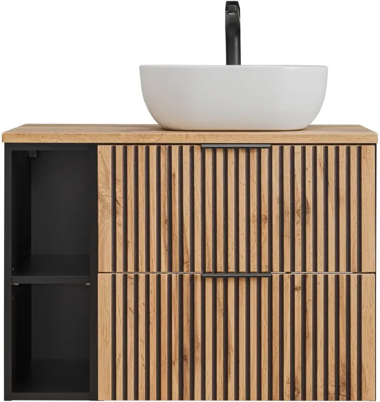 Zestaw mebli łazienkowych XILO z umywalką SMILE i blatem 80 cm