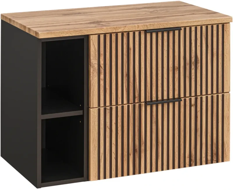 Zestaw mebli łazienkowych XILO z umywalką SMILE i blatem 80 cm