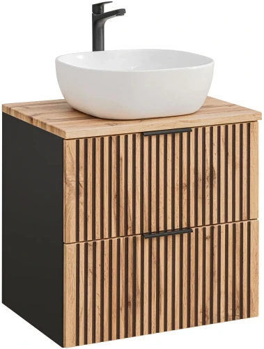 Zestaw mebli łazienkowych XILO szafka 60 cm z umywalką SMILE i blatem 60 cm