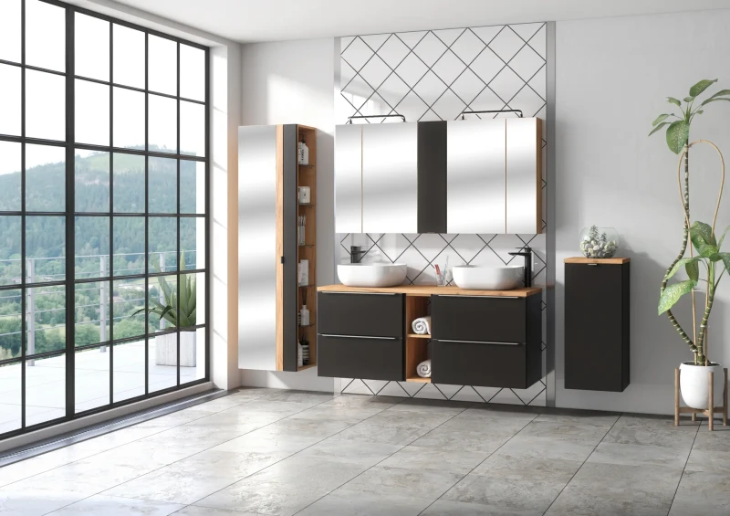 Szafka pod umywalkę 60 cm CAPRI COSMOS 820 - aranżacja