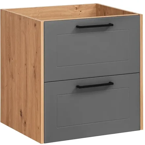 Szafka pod umywalkę 60 cm MADERA GREY 820 dąb artisan/grafit