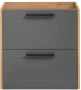 Szafka pod umywalkę MADERA GREY 820 dąb artisan/grafit