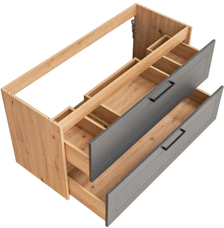 Szafka pod umywalkę 120 cm MADERA GREY 854 dąb artisan/grafit