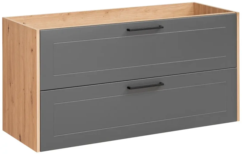 Szafka pod umywalkę 120 cm MADERA GREY 854 dąb artisan/grafit