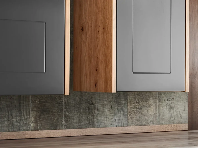 Szafka pod umywalkę 120 cm MADERA GREY 854 dąb artisan/grafit - aranżacja