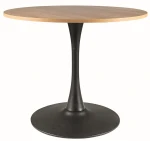 Stół Amadeo II dąb/czarny 90 cm