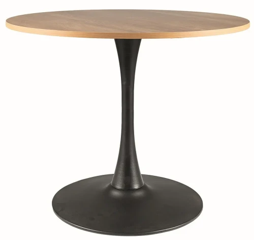 Stół Amadeo II dąb/czarny 90 cm