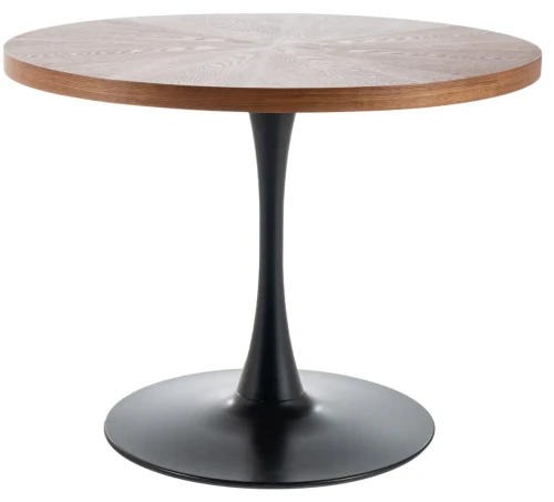 Stół Amadeo orzech/czarny 100 cm