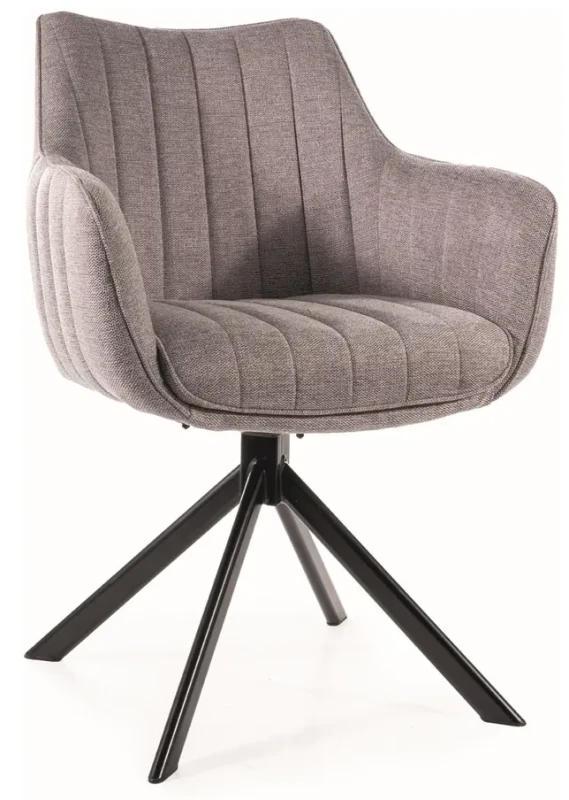 Krzesło tapicerowane Azalia Brego szary .07