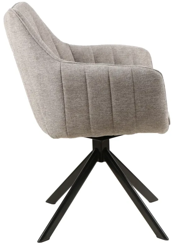 Krzesło tapicerowane Azalia Brego szary .07