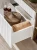 Zestaw mebli łazienkowych ICONIC WHITE A03 z szafką pod umywalkę 60 cm - 5 elementów
