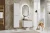 Zestaw mebli łazienkowych ICONIC WHITE A03 z szafką pod umywalkę 60 cm - 5 elementów