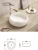Zestaw mebli łazienkowych ICONIC WHITE A03 (umywalka ceramiczna nablatowa UN-WIKI-SW - rysunek techniczny)