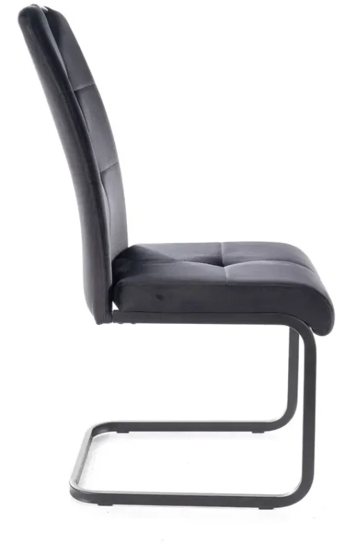 Krzesło tapicerowane Axo Velvet czarny Bluvel 19