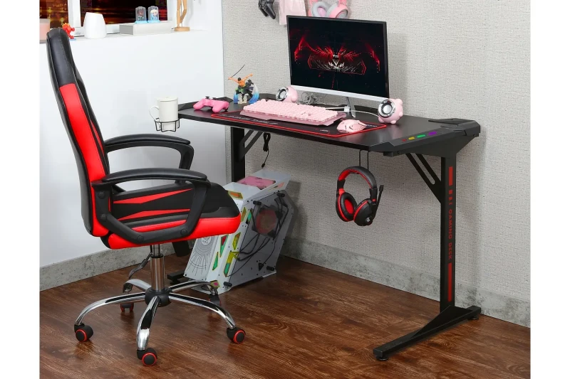 Biurko gamingowe B-216 czarny