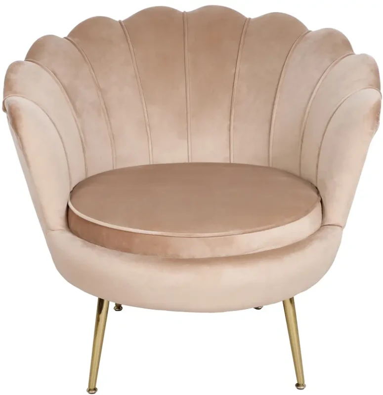 Fotel Camellia 1 Velvet beżowy