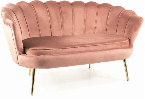 Sofa Camellia 2 Velvet antyczny róż