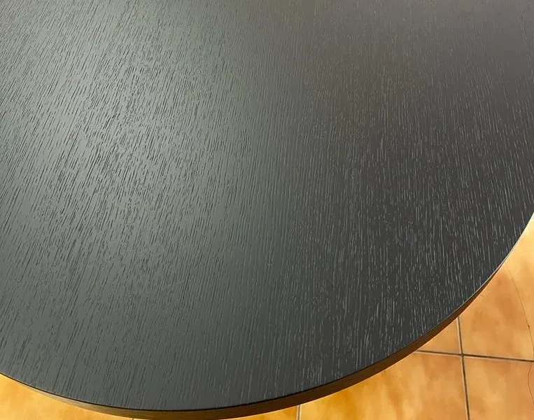 Stół rozkładany Domingo 100-250 cm okleina naturalna czarny mat