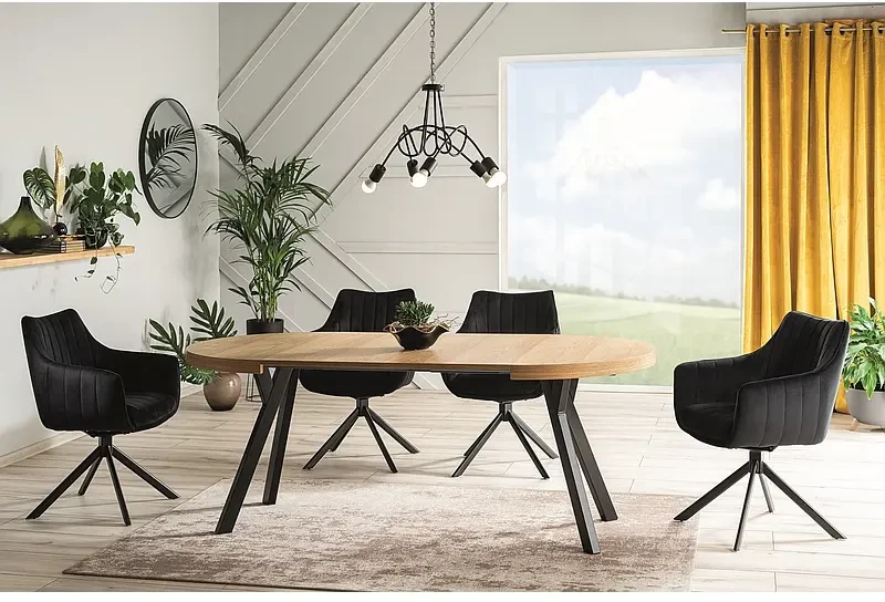 Stół rozkładany Domingo 100-250 cm okleina naturalna