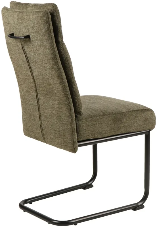 Krzesło tapicerowane Berry Brego oliwka 77