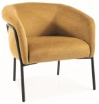 Fotel tapicerowany Clover Brego curry 68