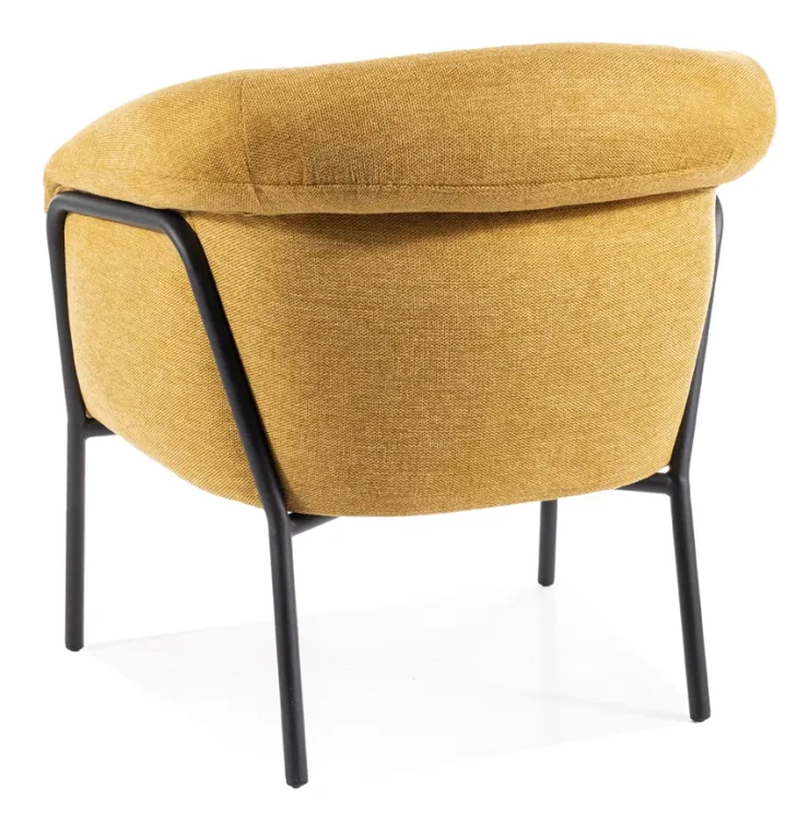 Fotel tapicerowany Clover Brego curry 68