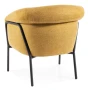 Fotel tapicerowany Clover Brego curry 68